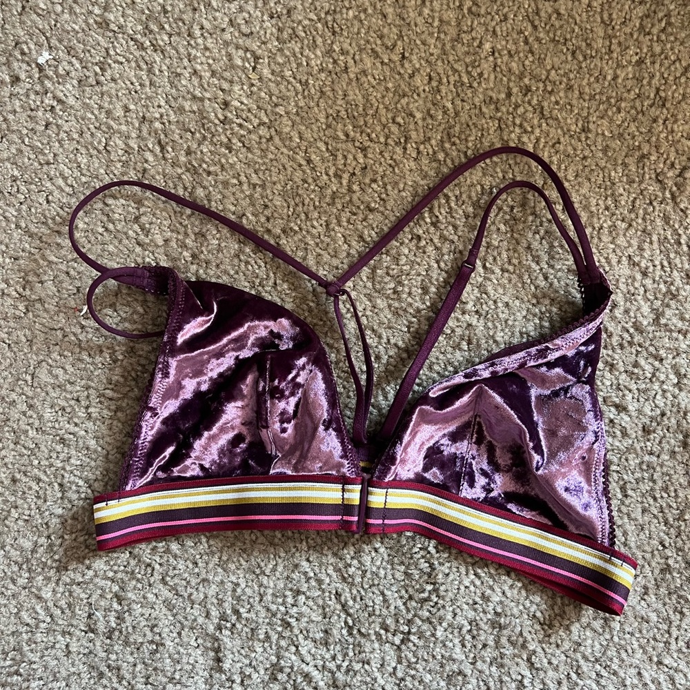 Victoria's Secret Purple and Yellow Bras Intimates & Sleepwear